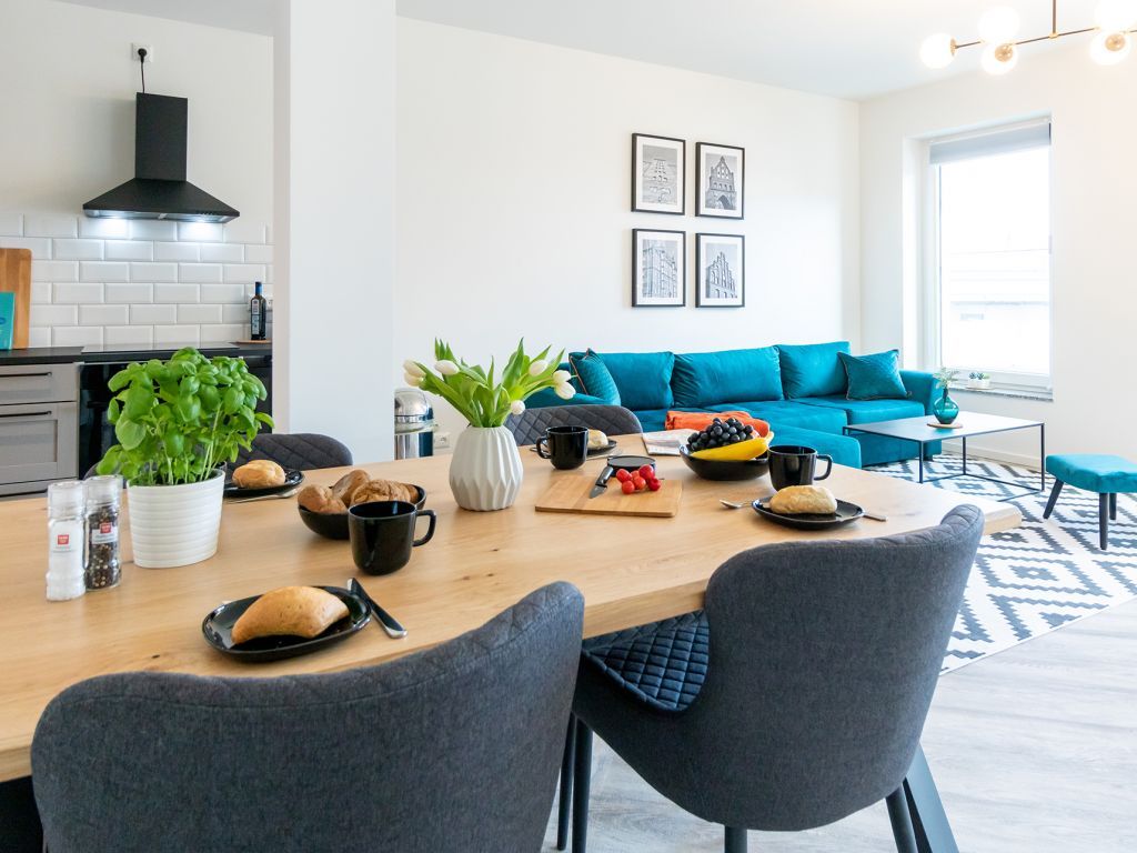 Hafenspitze App.2.21- Blick durchs Appartement