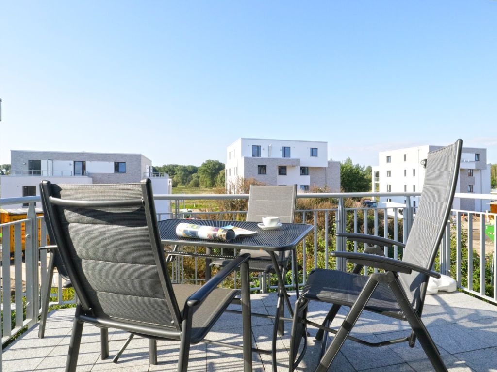 Seeschwalbe Whg. 10 - Blick auf den Balkon