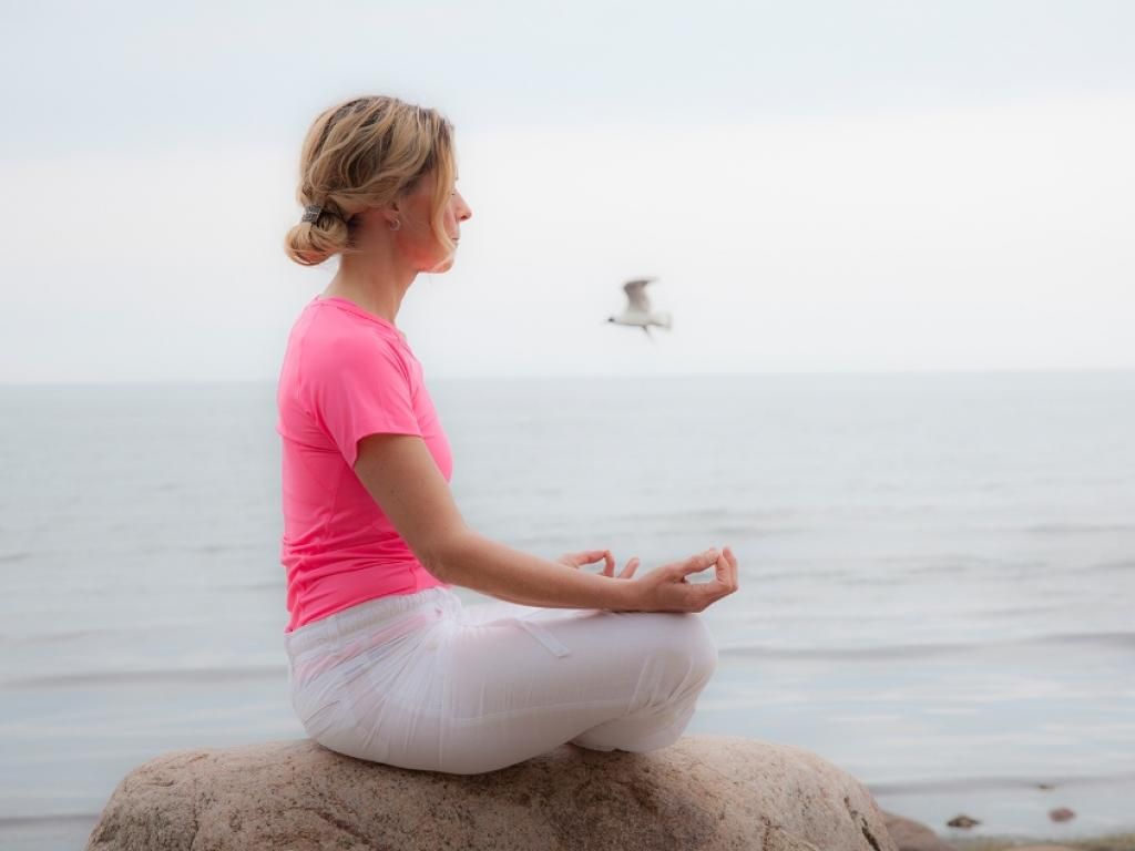 Yoga am Strand