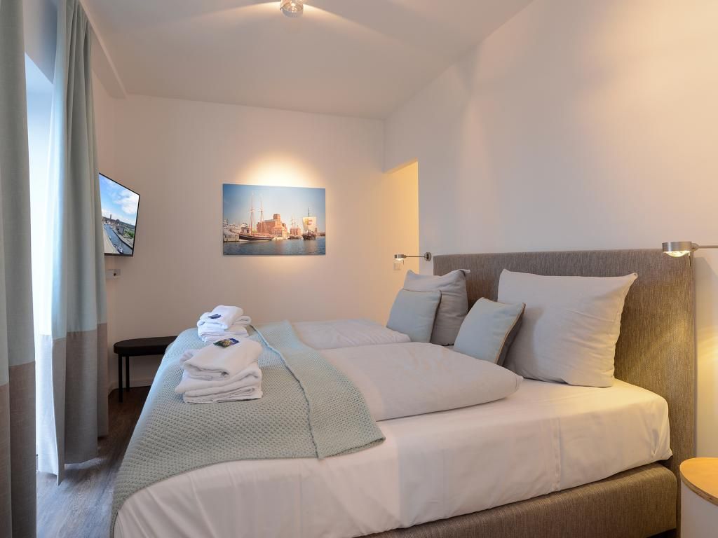 Ohlerich Speicher App. 19 - Blick in das Schlafzimmer mit 2.TV