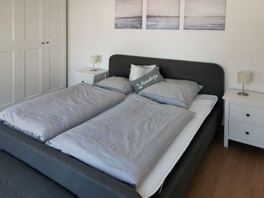 Villa Seegarten Whg. Seg02 - Blick in das neu renovierte Schlafzimmer