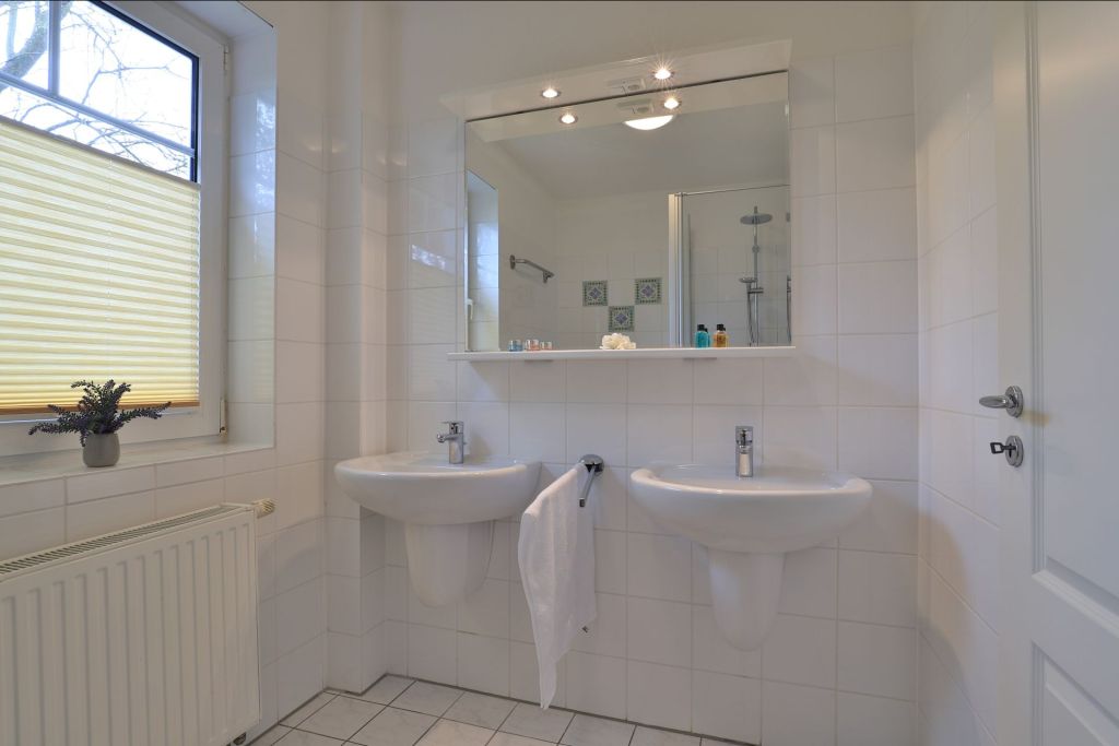 Barendorf Whg. Meyer1 - Blick in das Tageslichtbad mit Dusche