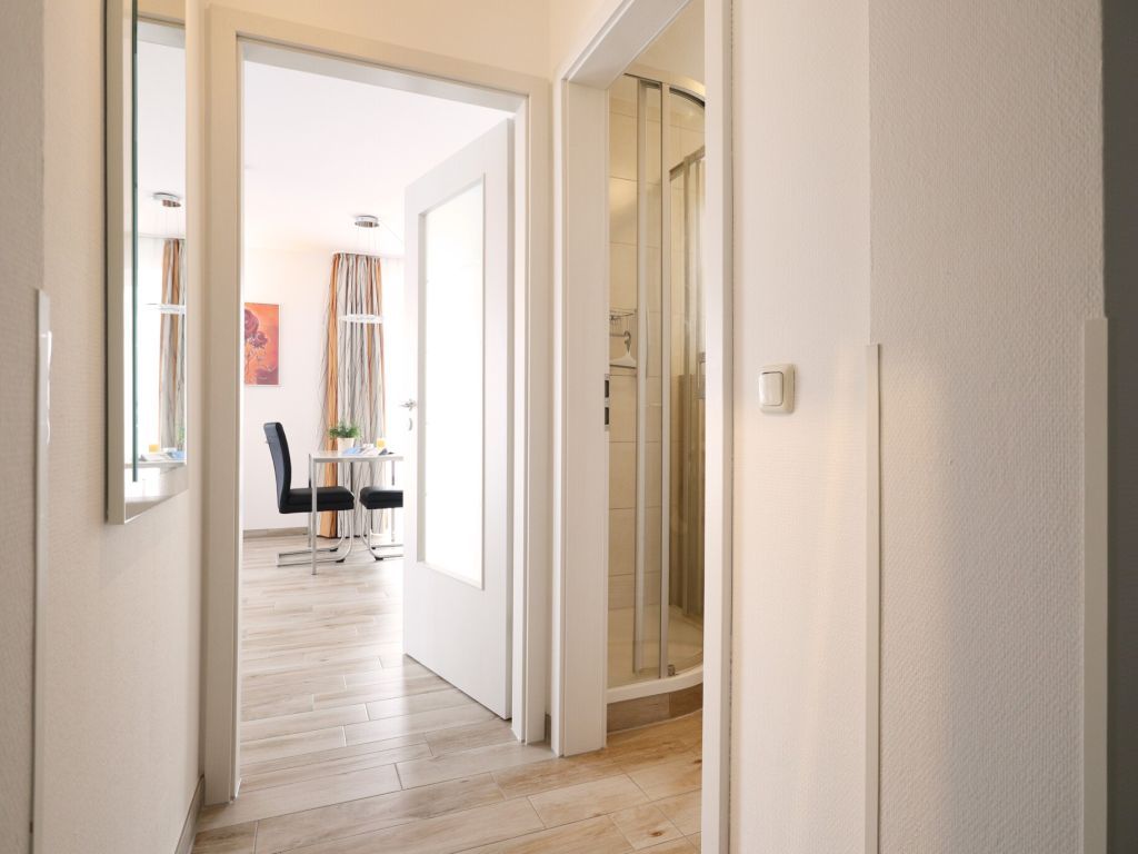 Haffblick Whg. Ha57 - Blick vom Eingang in das Appartement
