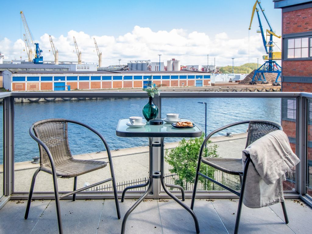 Hafenspitze App.21- möblierter Balkon