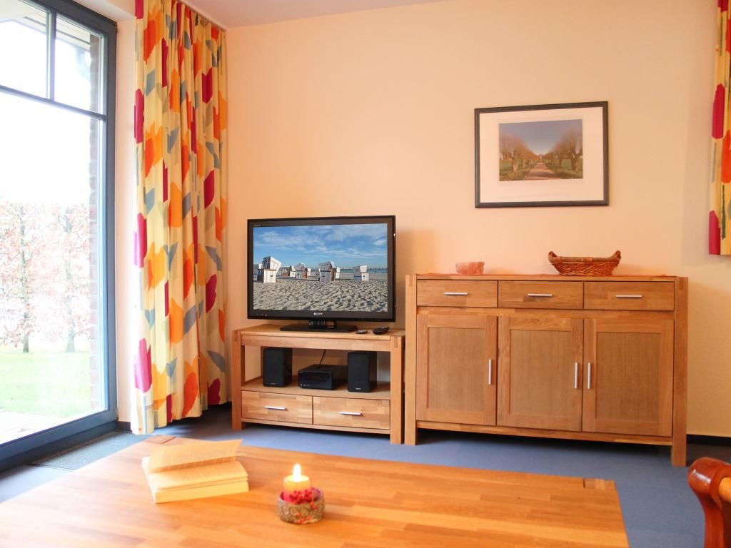 Papillon Whg. Pa14/4 - Blick vom Sofa auf den Fernseher