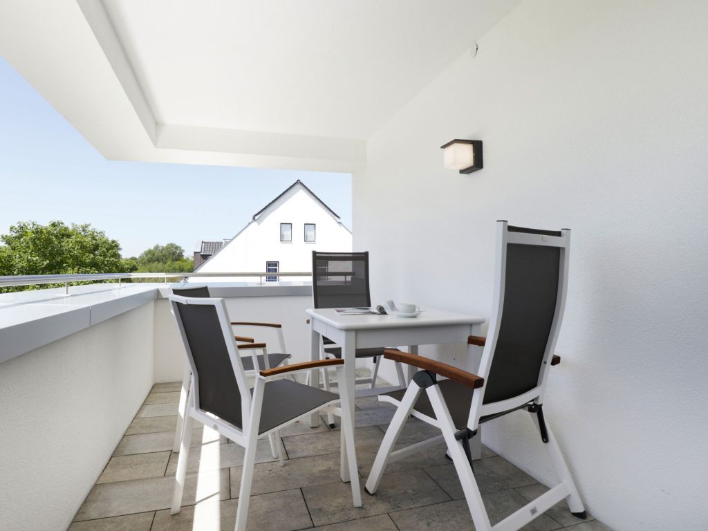 Weiße Villen Whg. 08 - Blick auf den großen Balkon
