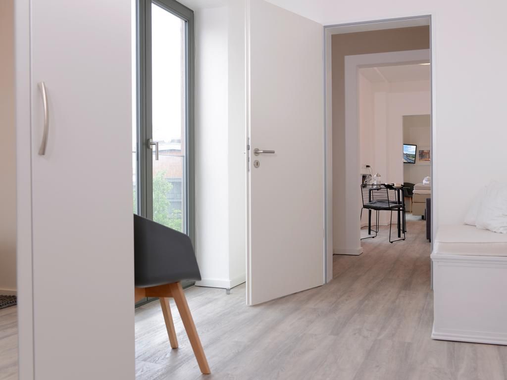 Ohlerich Speicher App. 12 - Blick vom Flur in den Wohnbererich
