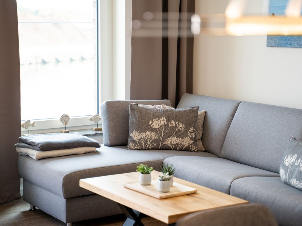 Hafenspitze App.2.19- Detailaufnahme Sofa