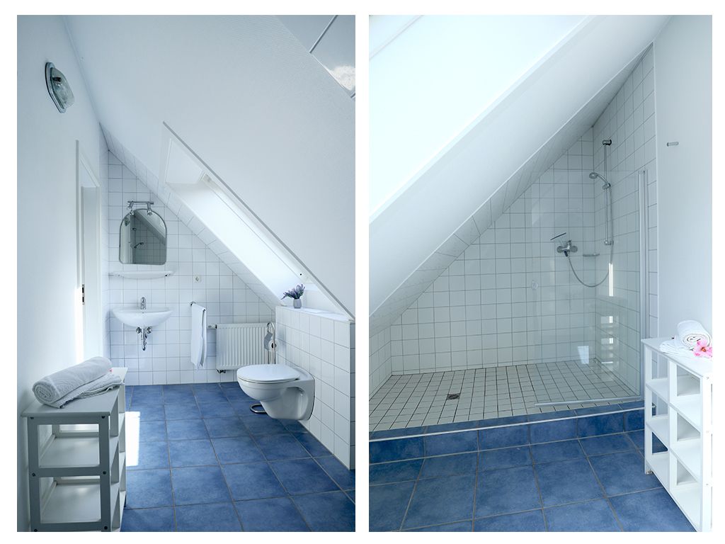 Haus am Meer App.7- Duschbad im Obergeschoss