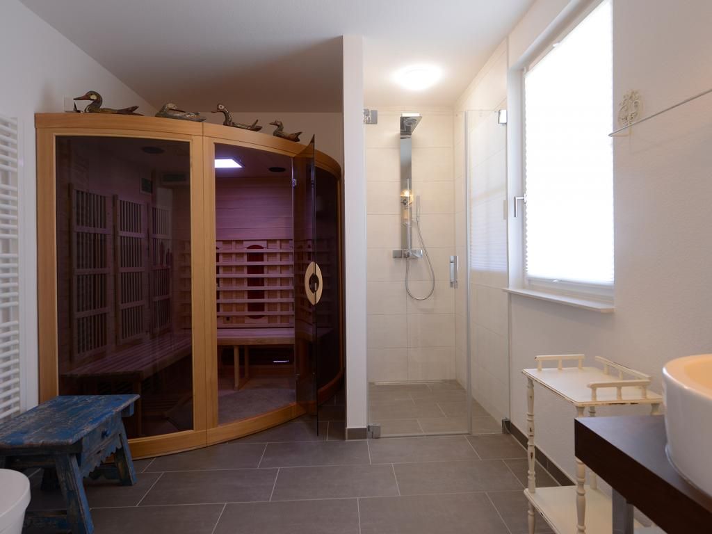 Nausikaàs- Fleur de Lis - Blick auf die BIO-Infrarot-Sauna