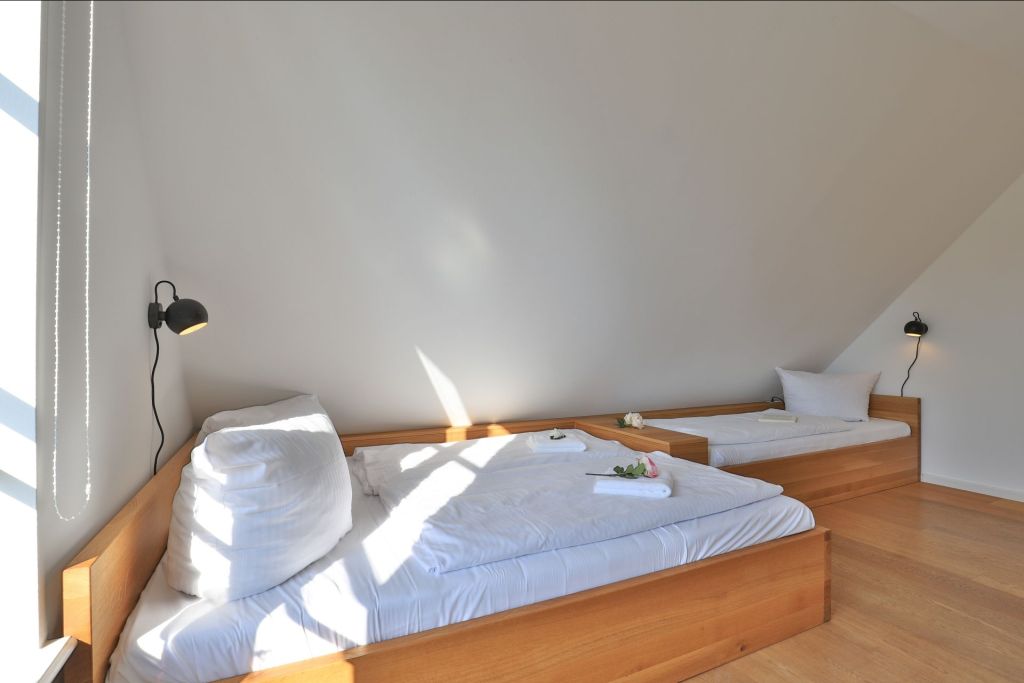 Smutje, Ferienhaus - Blick in das Schlafzimmer im OG mit 3 Schlafplätzen
