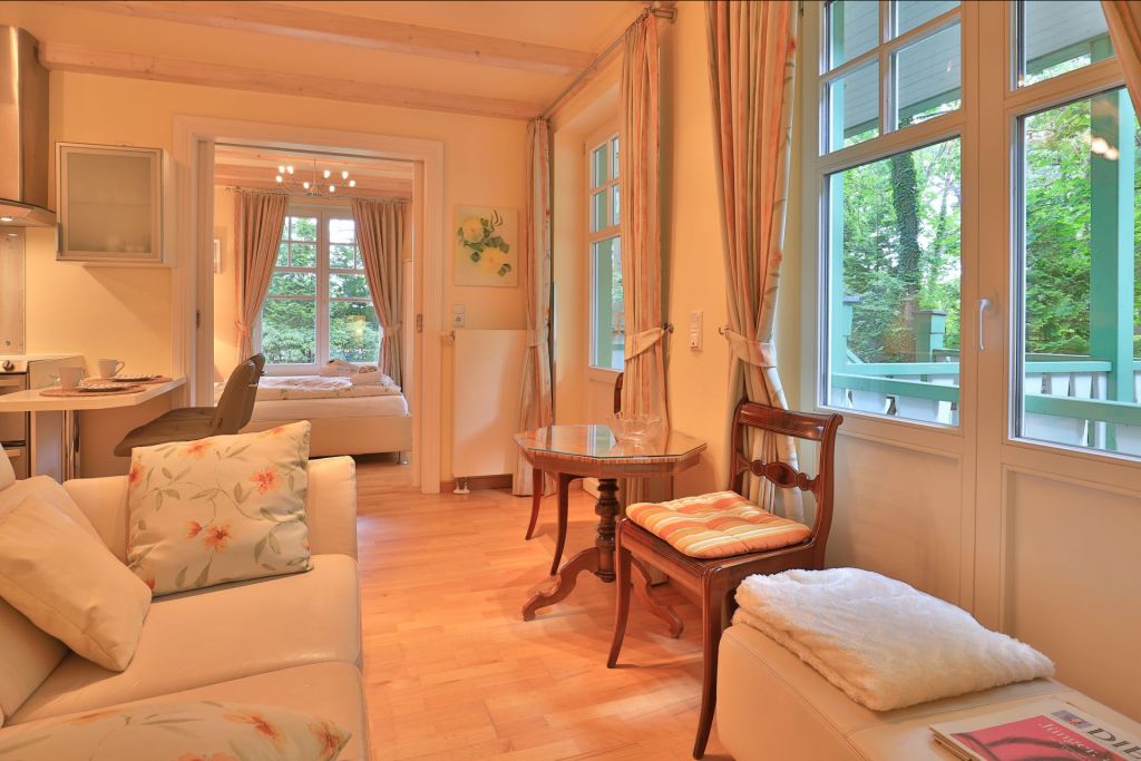 Landhaus Victoria, Eisvogel - Blick auf den offenen Wohn-/ Essbereich