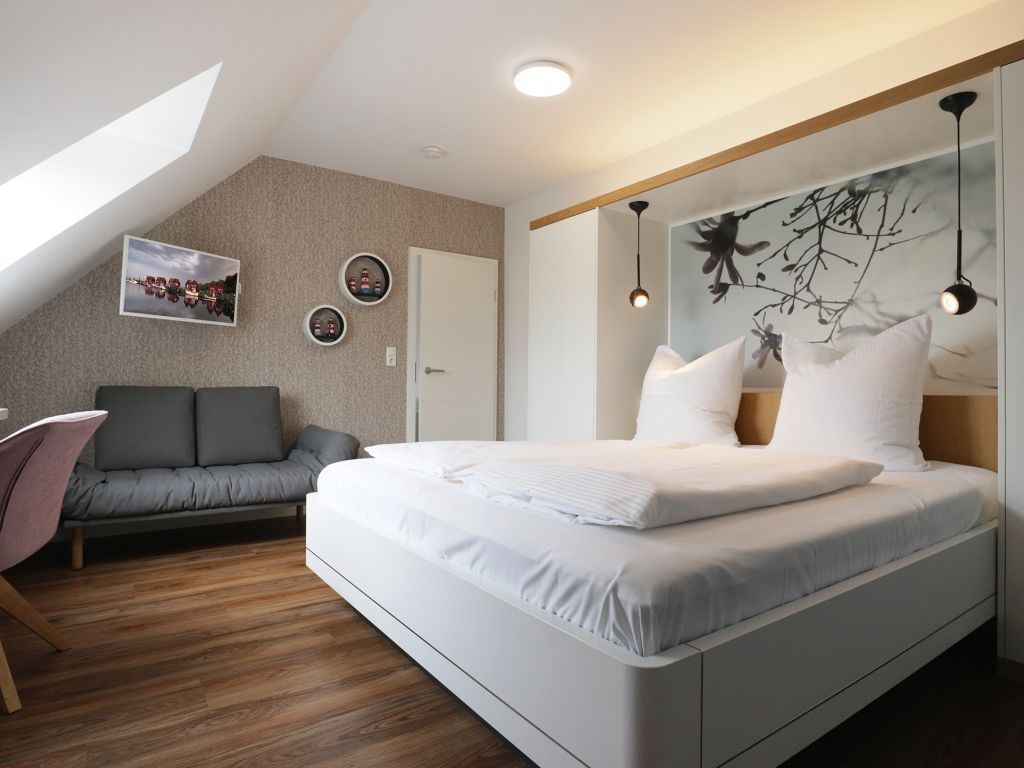 Seeschwalbe App.14- Erster Schlafbereich mit komfortablem Doppelbett