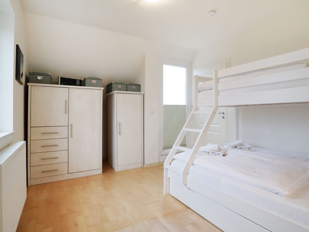 Haus am Meer- erster Schlafbereich mit Etagenbett
