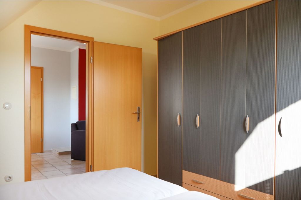 Ostseebrise - Blick in das Schlafzimmer mit dem Doppelbett