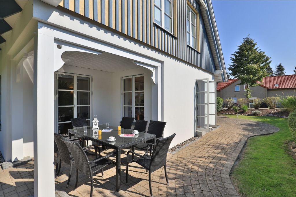 Smutje, Ferienhaus - Blick auf die schöne Terrasse