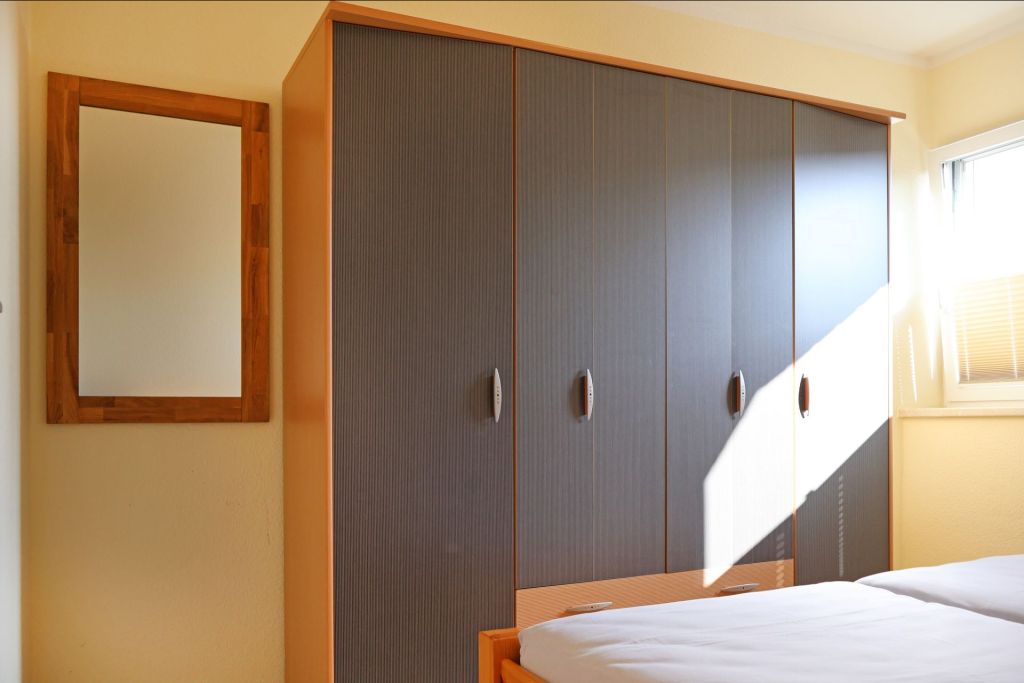 Ostseebrise - Blick in das Schlafzimmer mit dem Doppelbett