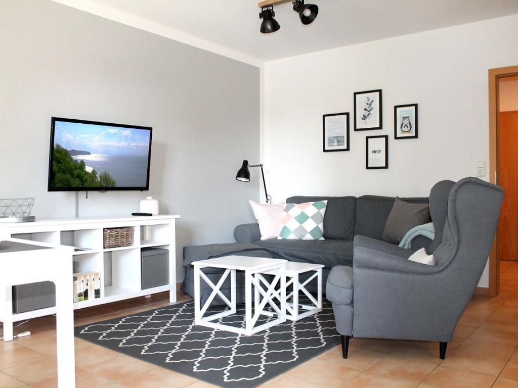 Hansehaus Whg.8- Wohnbereich mit TV