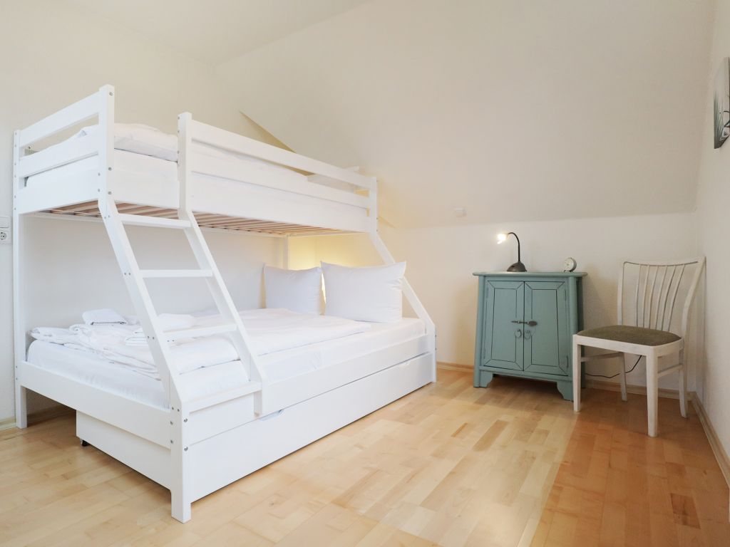 Haus am Meer- erster Schlafbereich mit Etagenbett