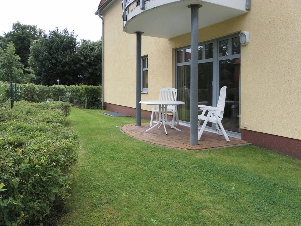 Minervapark Whg. Mi01 - Blick auf die Terrasse