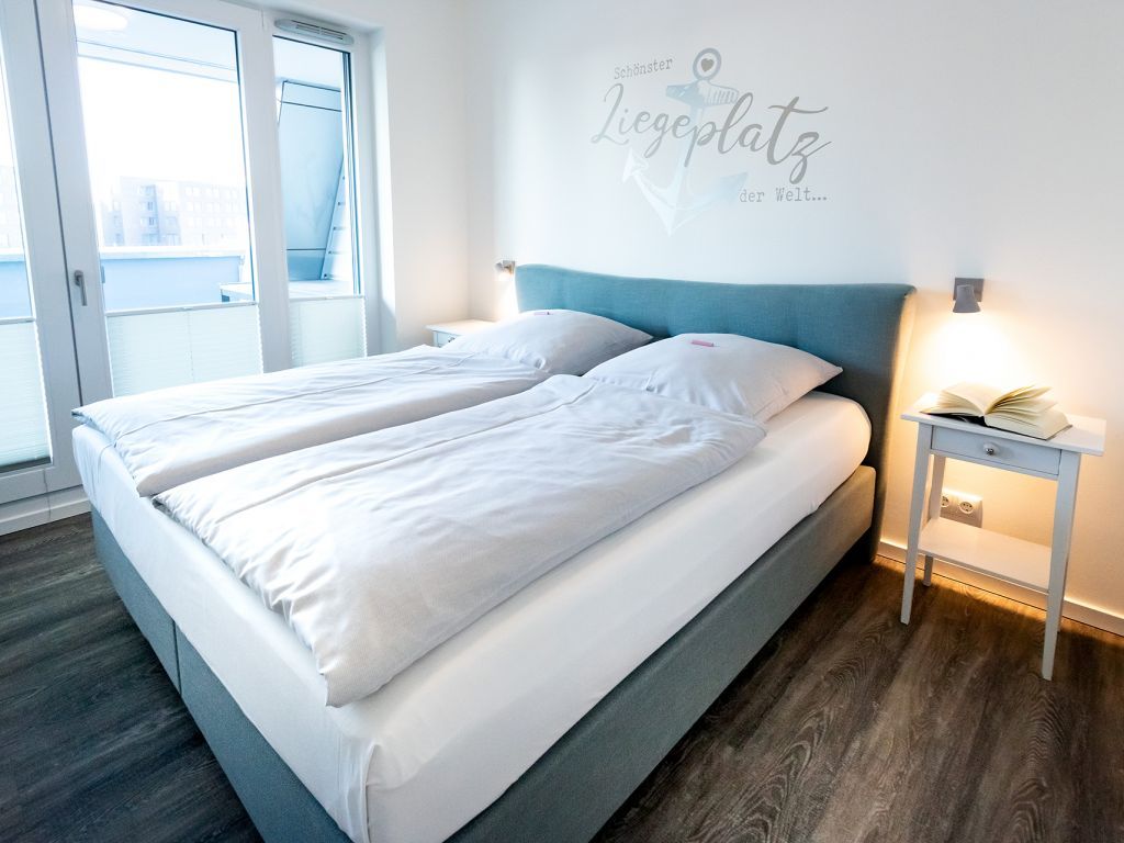 Hafenspitze App. 09 - Blick in das Schlafzimmer