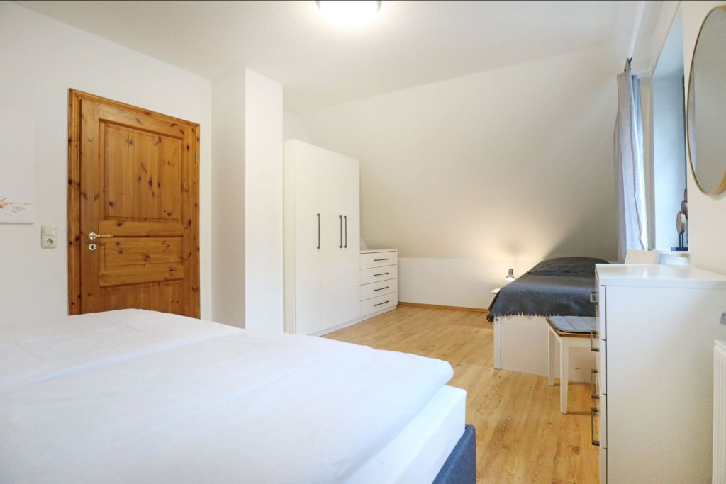 Sanddüne No. 19 - Blick in das Schlafzimmer mit 3 Schlafplätzen