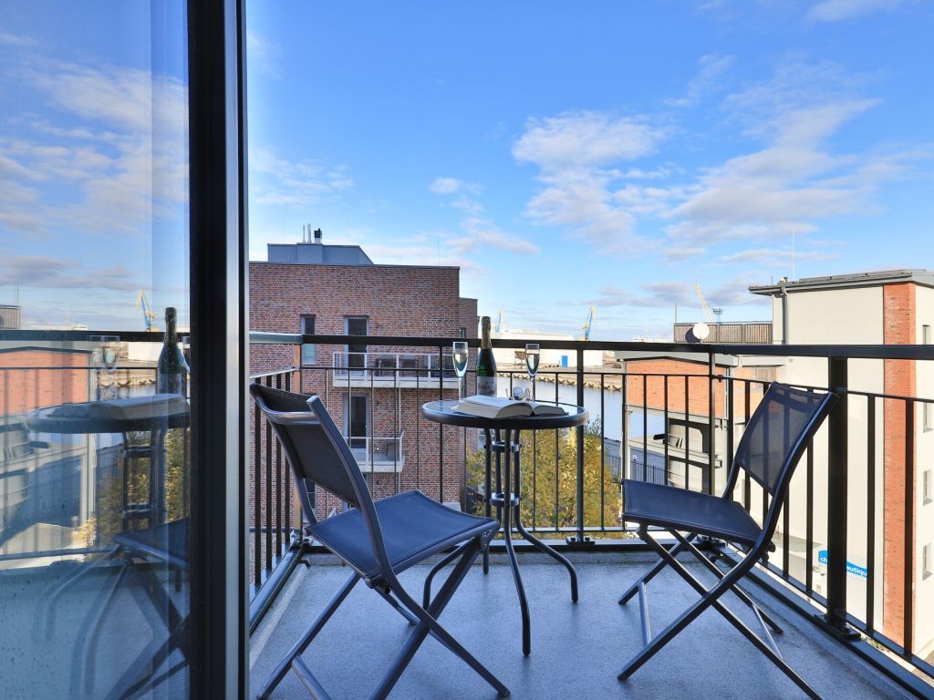 Ohlerich Speicher App. 21 - Blick aus dem Schlfzimmer auf den Balkon