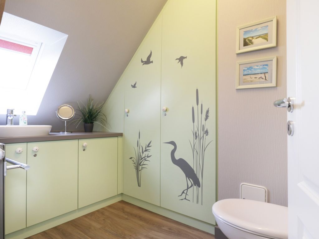 Fährenkieker - Blick in das Gäste-WC im OG neben dem Schlafzimmer