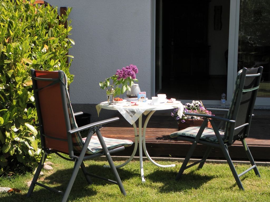 Strandhaus Redewisch Whg. 5 - Blick auf die Terrasse