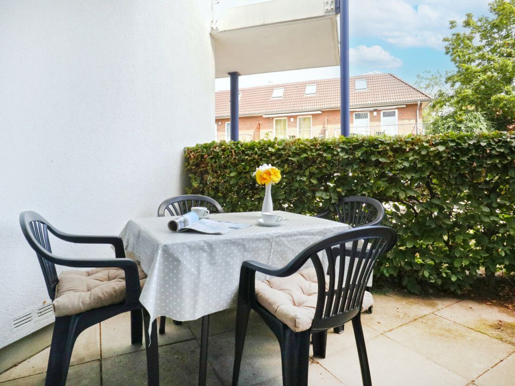 Haffblick Whg. Ha56 - Blick auf die Terrasse