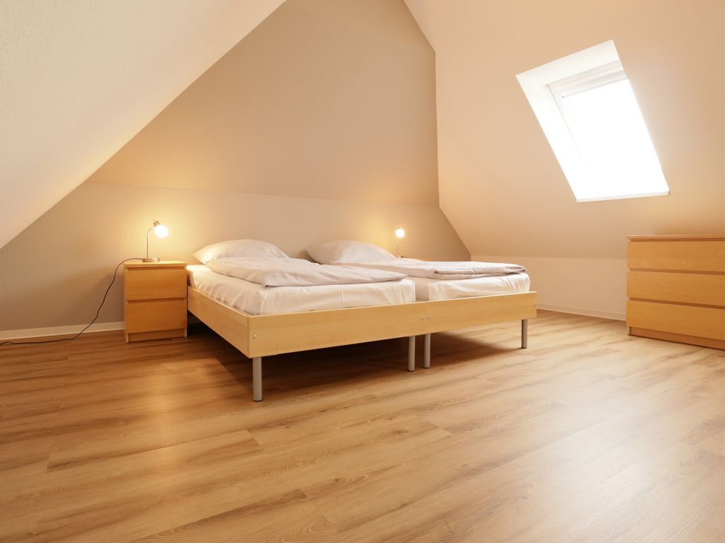 Ostseeblick 03 - Blick in das Schlafzimmer im oberen Bereich